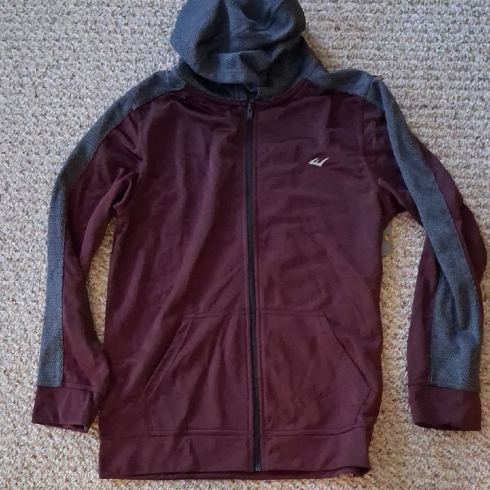 EVERLAST Wine and Gray Boys' Hoodie